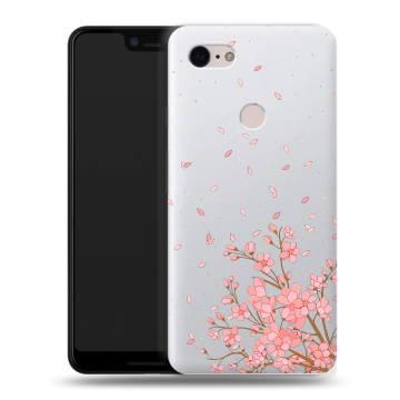 Силиконовый чехол на Google Pixel 3 XL с принтом Ветка сакуры Силиконовый чехол на Google Pixel 3 XL с принтом Ветка сакуры