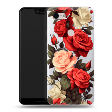 Силиконовый чехол на Google Pixel 3 XL с принтом Розы Силиконовый чехол на Google Pixel 3 XL с принтом Розы