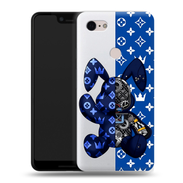Силиконовый чехол на Google Pixel 3 XL с принтом Луи робот Силиконовый чехол на Google Pixel 3 XL с принтом Луи робот