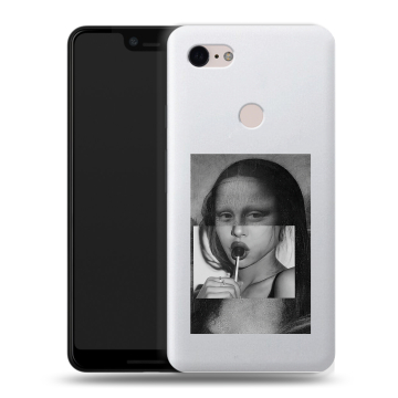 Силиконовый чехол на Google Pixel 3 XL с принтом Мона Лиза Силиконовый чехол на Google Pixel 3 XL с принтом Мона Лиза