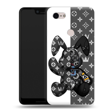 Силиконовый чехол на Google Pixel 3 XL с принтом Луи робот