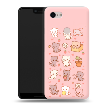 Силиконовый чехол на Google Pixel 3 XL с принтом Hello Kitty Хелоу Кити Силиконовый чехол на Google Pixel 3 XL с принтом Hello Kitty Хелоу Кити