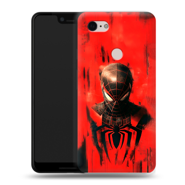 Силиконовый чехол на Google Pixel 3 XL с принтом человек паук spiderman