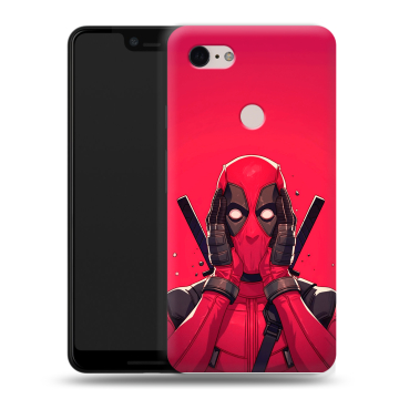 Силиконовый чехол на Google Pixel 3 XL с принтом Дедпул Deadpool Силиконовый чехол на Google Pixel 3 XL с принтом Дедпул Deadpool