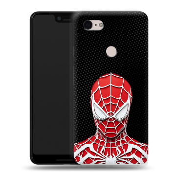 Силиконовый чехол на Google Pixel 3 XL с принтом человек паук spiderman Силиконовый чехол на Google Pixel 3 XL с принтом человек паук spiderman