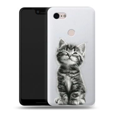 Силиконовый чехол на Google Pixel 3 XL с принтом Котенок Силиконовый чехол на Google Pixel 3 XL с принтом Котенок