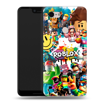 Силиконовый чехол на Google Pixel 3 XL с принтом Roblox Роблокс Силиконовый чехол на Google Pixel 3 XL с принтом Roblox Роблокс