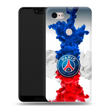 Силиконовый чехол на Google Pixel 3 XL с принтом PSG ПСЖ