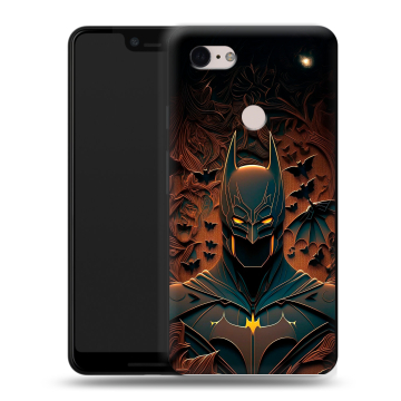Силиконовый чехол на Google Pixel 3 XL с принтом Batman Бэтмен