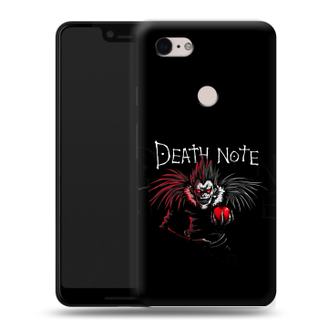 Силиконовый чехол на Google Pixel 3 XL с принтом Death note Тетрадь смерти Силиконовый чехол на Google Pixel 3 XL с принтом Death note Тетрадь смерти