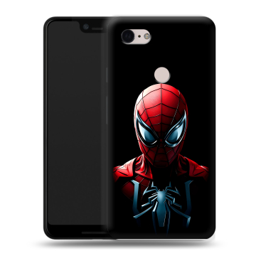 Силиконовый чехол на Google Pixel 3 XL с принтом Spiderman Человек паук Силиконовый чехол на Google Pixel 3 XL с принтом Spiderman Человек паук
