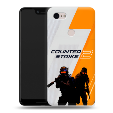 Силиконовый чехол на Google Pixel 3 XL с принтом Counter Strike Силиконовый чехол на Google Pixel 3 XL с принтом Counter Strike