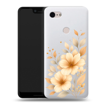 Силиконовый чехол на Google Pixel 3 XL с принтом для девушки