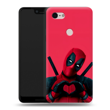Силиконовый чехол на Google Pixel 3 XL с принтом Дедпул Deadpool Силиконовый чехол на Google Pixel 3 XL с принтом Дедпул Deadpool