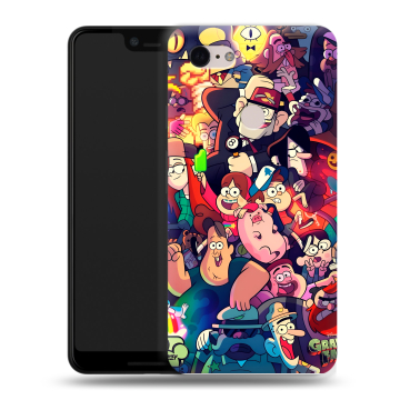 Силиконовый чехол на Google Pixel 3 XL с принтом Gravity Falls Гравити Фолз Силиконовый чехол на Google Pixel 3 XL с принтом Gravity Falls Гравити Фолз