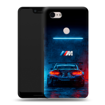 Силиконовый чехол на Google Pixel 3 XL с принтом BMW БМВ