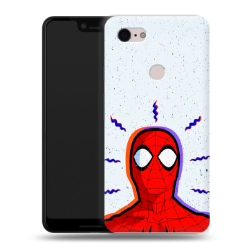 Силиконовый чехол на Google Pixel 3 XL с принтом Spiderman Человек паук