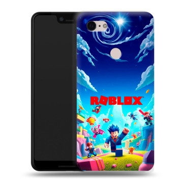 Силиконовый чехол на Google Pixel 3 XL с принтом Roblox Роблокс Силиконовый чехол на Google Pixel 3 XL с принтом Roblox Роблокс