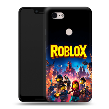 Силиконовый чехол на Google Pixel 3 XL с принтом Roblox Роблокс Силиконовый чехол на Google Pixel 3 XL с принтом Roblox Роблокс
