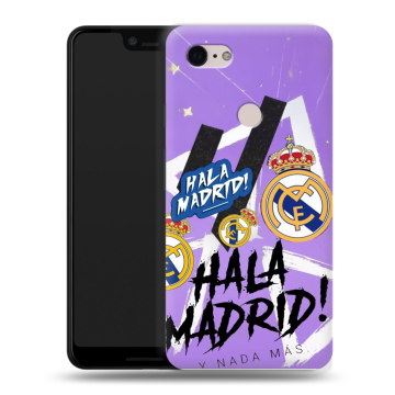 Силиконовый чехол на Google Pixel 3 XL с принтом Real Madrid Реал Мадрид