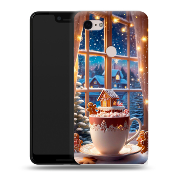 Силиконовый чехол на Google Pixel 3 XL с принтом Новый год