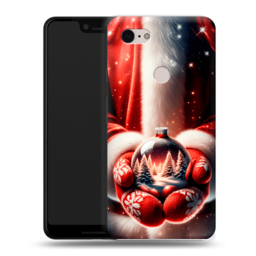 Силиконовый чехол на Google Pixel 3 XL с принтом Новый год