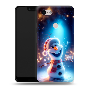 Силиконовый чехол на Google Pixel 3 XL с принтом Новый год