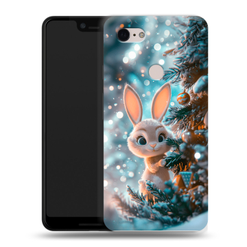 Силиконовый чехол на Google Pixel 3 XL с принтом Новый год