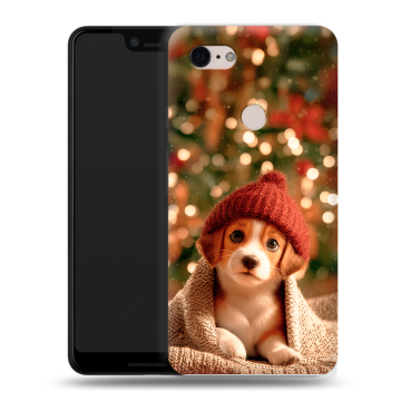Силиконовый чехол на Google Pixel 3 XL с принтом Новый год
