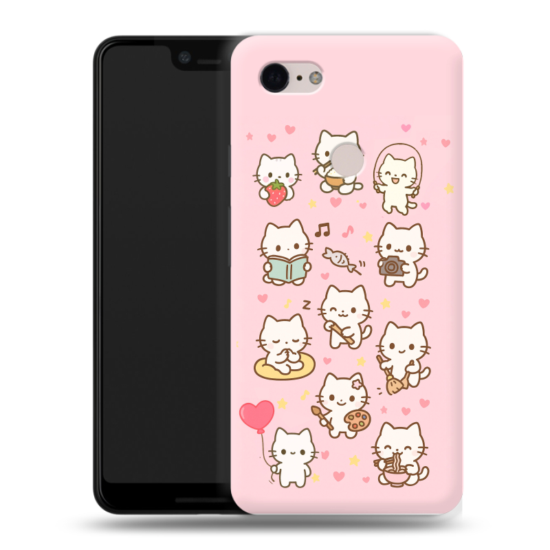 Силиконовый чехол на Google Pixel 3 XL с принтом Hello Kitty Хелоу Кити Силиконовый чехол на Google Pixel 3 XL с принтом Hello Kitty Хелоу Кити