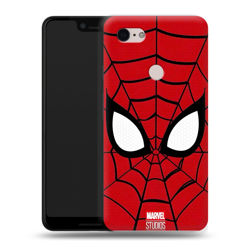 Пластиковый чехол на Google Pixel 3 XL с принтом человек паук spiderman Пластиковый чехол на Google Pixel 3 XL с принтом человек паук spiderman