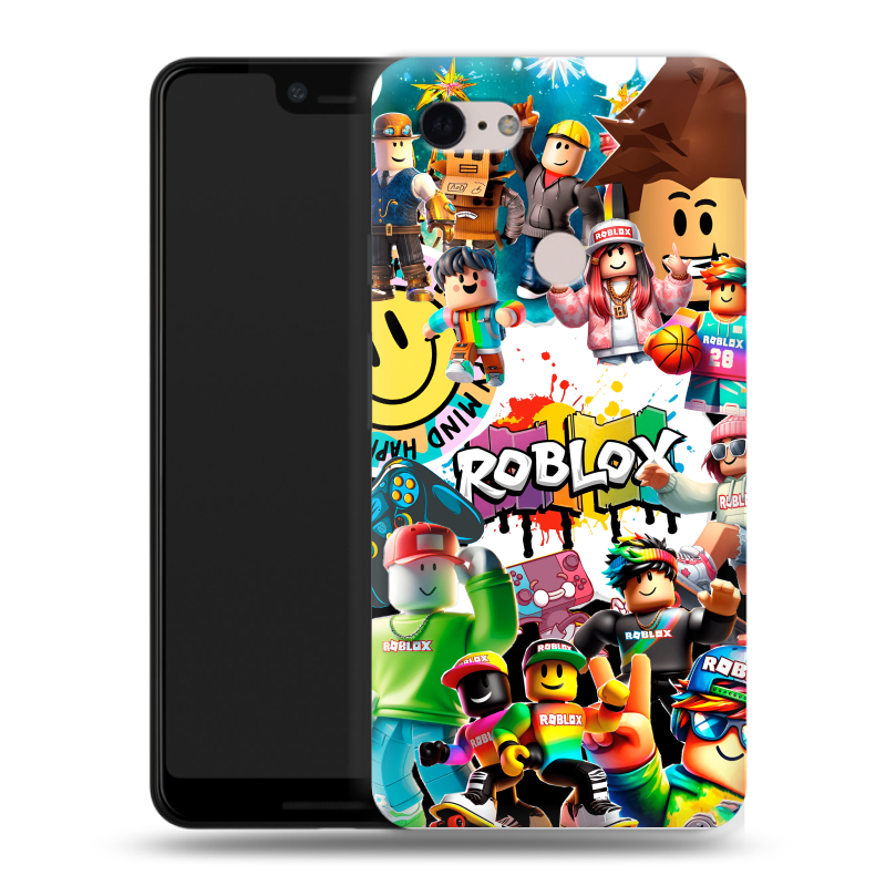 Пластиковый чехол на Google Pixel 3 XL с принтом Roblox Роблокс Пластиковый чехол на Google Pixel 3 XL с принтом Roblox Роблокс