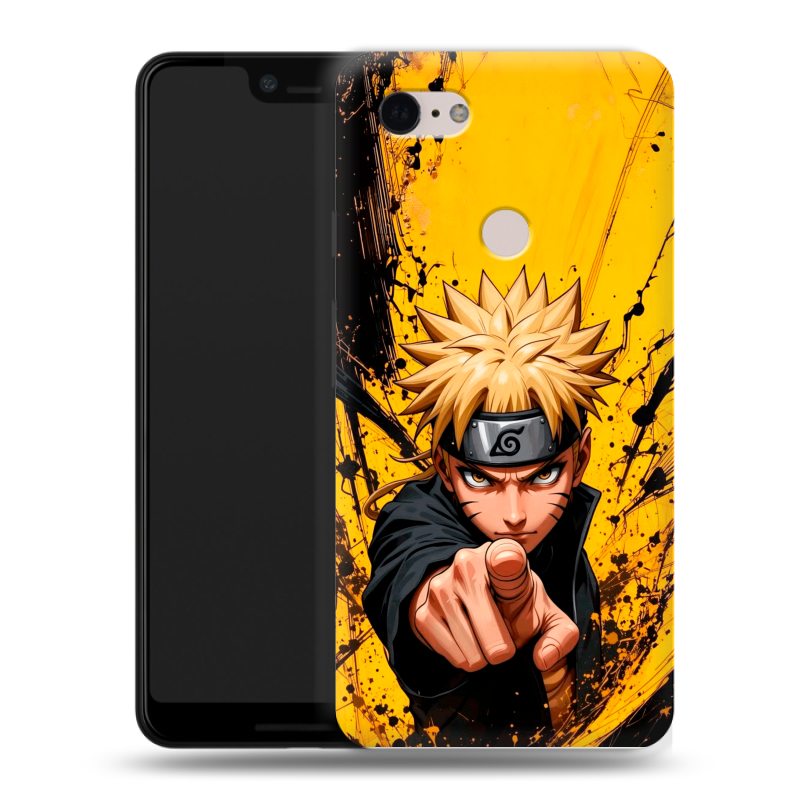 Пластиковый чехол на Google Pixel 3 XL с принтом Naruto Наруто Пластиковый чехол на Google Pixel 3 XL с принтом Naruto Наруто