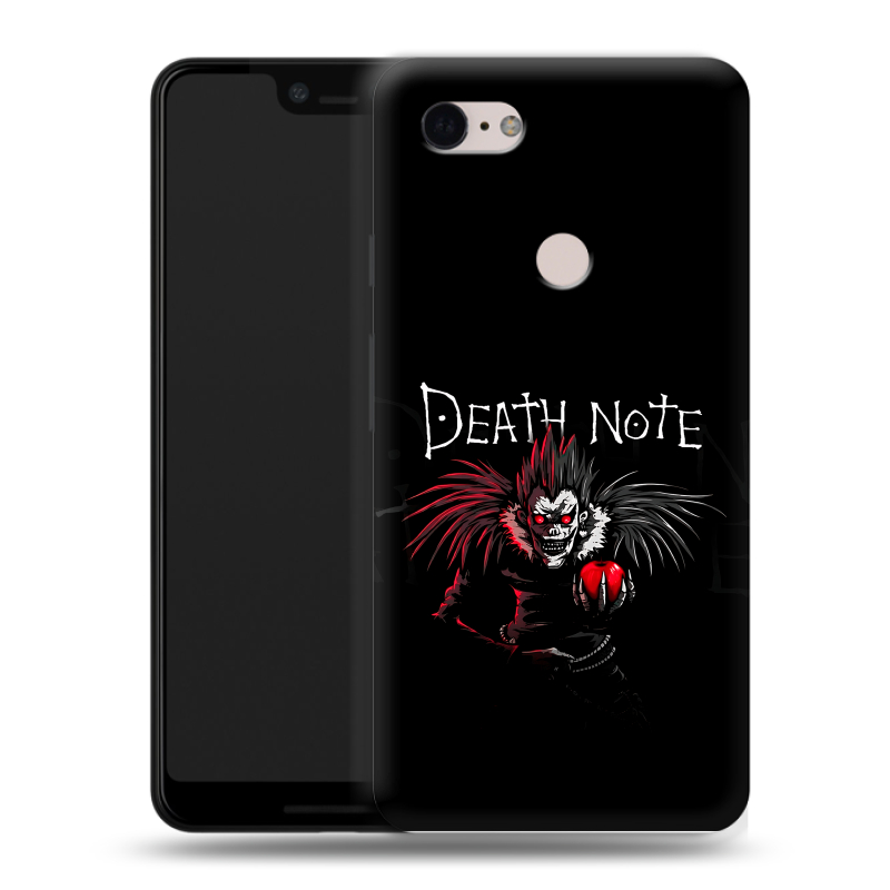 Силиконовый чехол на Google Pixel 3 XL с принтом Death note Тетрадь смерти Силиконовый чехол на Google Pixel 3 XL с принтом Death note Тетрадь смерти
