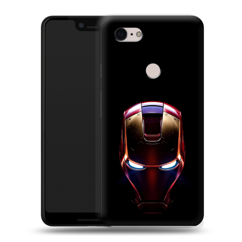 Силиконовый чехол на Google Pixel 3 XL с принтом IronMan Железный человек Силиконовый чехол на Google Pixel 3 XL с принтом IronMan Железный человек