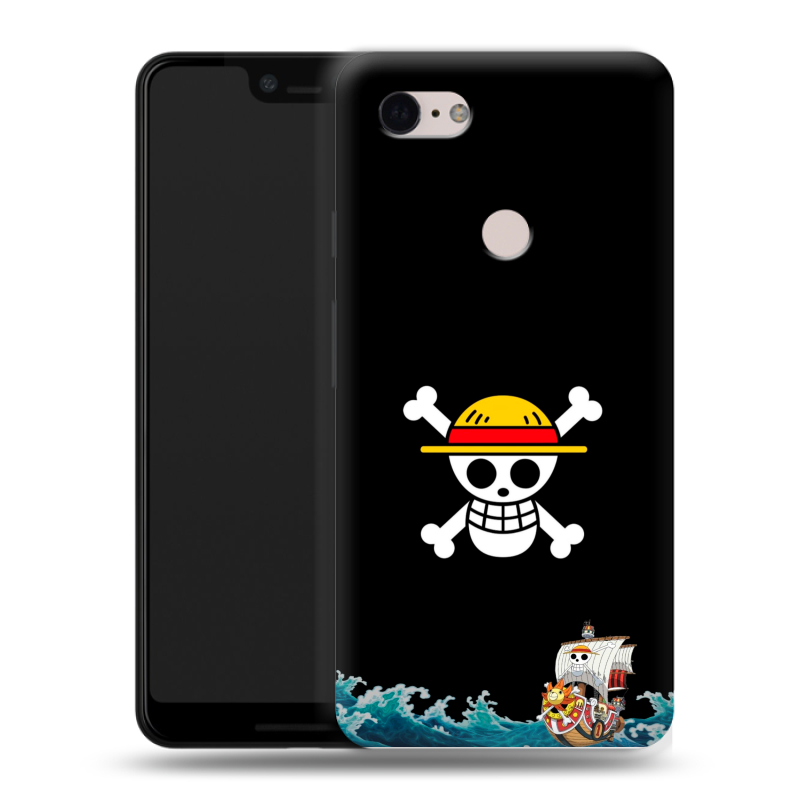 Силиконовый чехол на Google Pixel 3 XL с принтом One Piece Ван Пис Силиконовый чехол на Google Pixel 3 XL с принтом One Piece Ван Пис