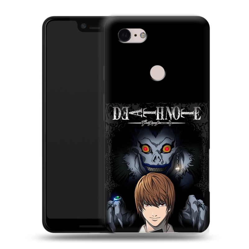 Силиконовый чехол на Google Pixel 3 XL с принтом Death note Тетрадь смерти Силиконовый чехол на Google Pixel 3 XL с принтом Death note Тетрадь смерти