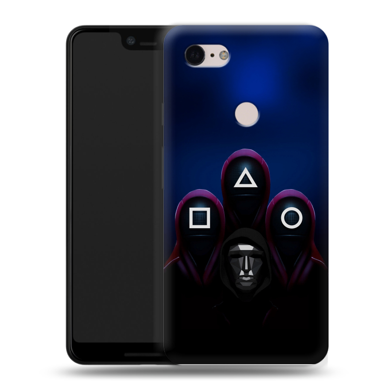 Силиконовый чехол на Google Pixel 3 XL с принтом Игра Кальмара Силиконовый чехол на Google Pixel 3 XL с принтом Игра Кальмара