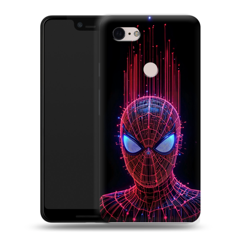 Пластиковый чехол на Google Pixel 3 XL с принтом Spiderman Человек паук Пластиковый чехол на Google Pixel 3 XL с принтом Spiderman Человек паук