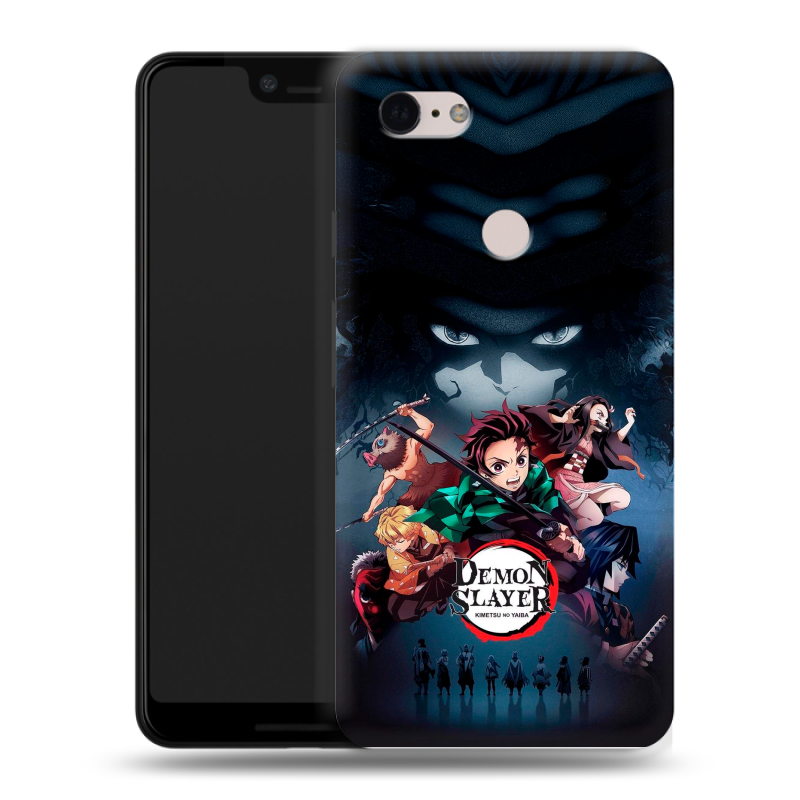 Пластиковый чехол на Google Pixel 3 XL с принтом Demon Slayer Клинок рассекающий демонов Пластиковый чехол на Google Pixel 3 XL с принтом Demon Slayer Клинок рассекающий демонов