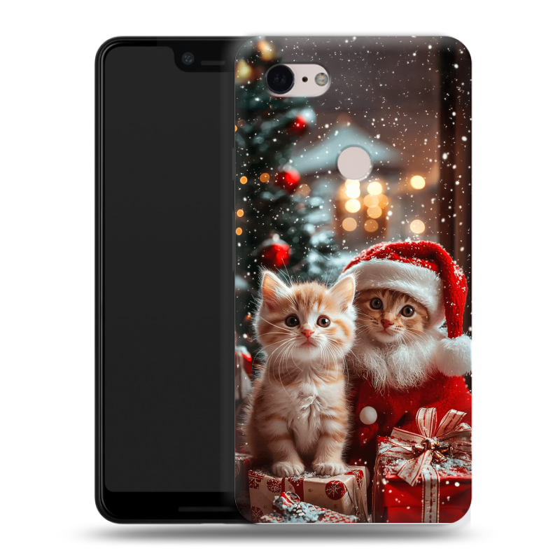 Пластиковый чехол на Google Pixel 3 XL с принтом Новый год Пластиковый чехол на Google Pixel 3 XL с принтом Новый год