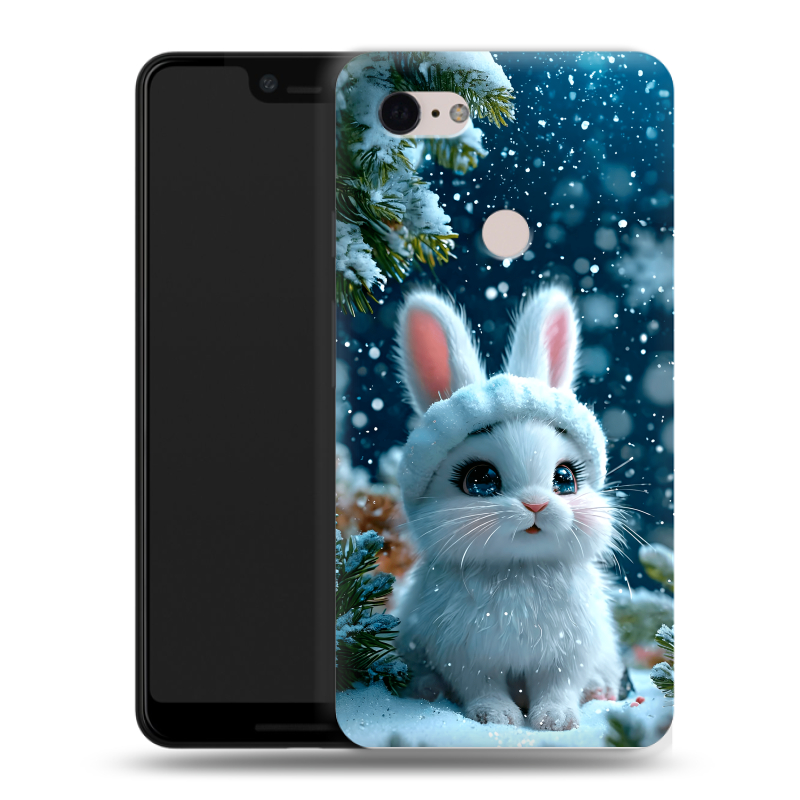 Силиконовый чехол на Google Pixel 3 XL с принтом Новый год Силиконовый чехол на Google Pixel 3 XL с принтом Новый год