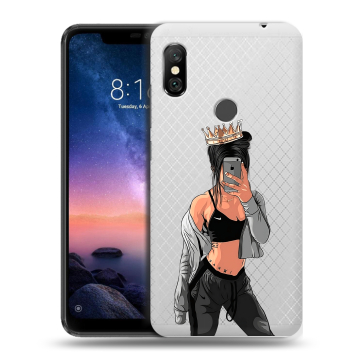 Силиконовый чехол на Xiaomi RedMi Note 6 Pro с принтом Женские принты