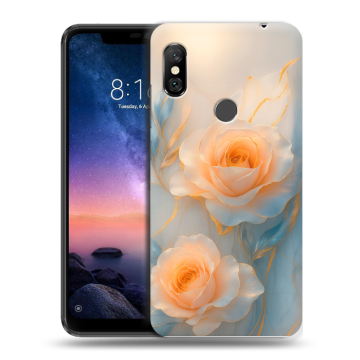Силиконовый чехол на Xiaomi RedMi Note 6 Pro с принтом Женский Силиконовый чехол на Xiaomi RedMi Note 6 Pro с принтом Женский
