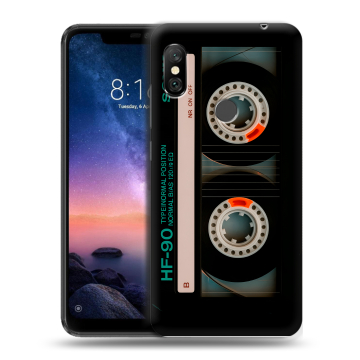 Силиконовый чехол на Xiaomi RedMi Note 6 Pro с принтом Кассета Силиконовый чехол на Xiaomi RedMi Note 6 Pro с принтом Кассета