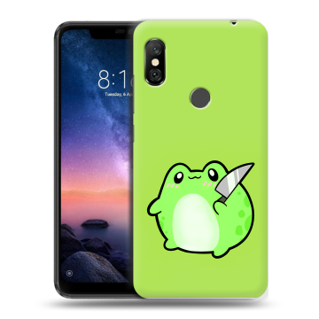 Силиконовый чехол на Xiaomi RedMi Note 6 Pro с принтом Лягушенок