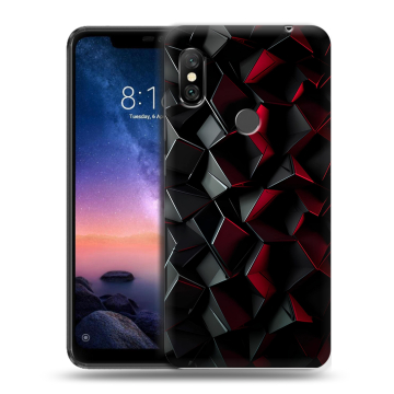 Силиконовый чехол на Xiaomi RedMi Note 6 Pro с принтом Абстракция Силиконовый чехол на Xiaomi RedMi Note 6 Pro с принтом Абстракция