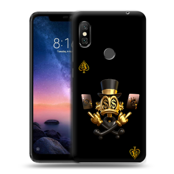 Силиконовый чехол на Xiaomi RedMi Note 6 Pro с принтом Золотой скрудж макдак