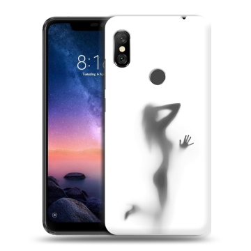 Силиконовый чехол на Xiaomi RedMi Note 6 Pro с принтом Силуэт