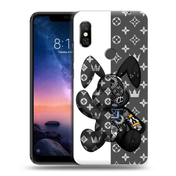 Силиконовый чехол на Xiaomi RedMi Note 6 Pro с принтом Луи робот Силиконовый чехол на Xiaomi RedMi Note 6 Pro с принтом Луи робот